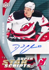 2009-10 Upper Deck Trilogy Super Star Scripts David Clarkson #SS-CL Auto